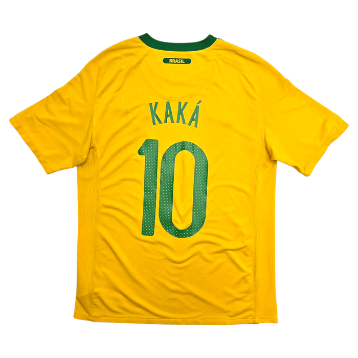 2010/11 Brazil Home Football Shirt (M) Nike 10 Kaka - Football Finery - FF302672