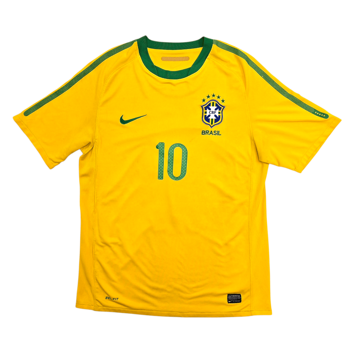 2010/11 Brazil Home Football Shirt (M) Nike 10 Kaka - Football Finery - FF302672