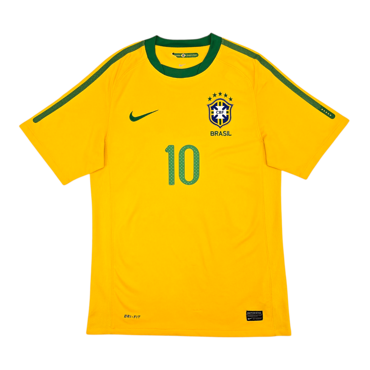 2010/11 Brazil Home Football Shirt (S) Nike 10 Kaka - Football Finery - FF302363