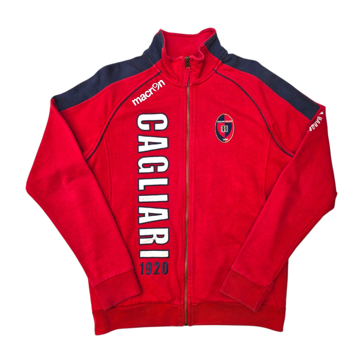 2010/11 Cagliari Training Jacket (M) Macron - Football Finery - FF306589
