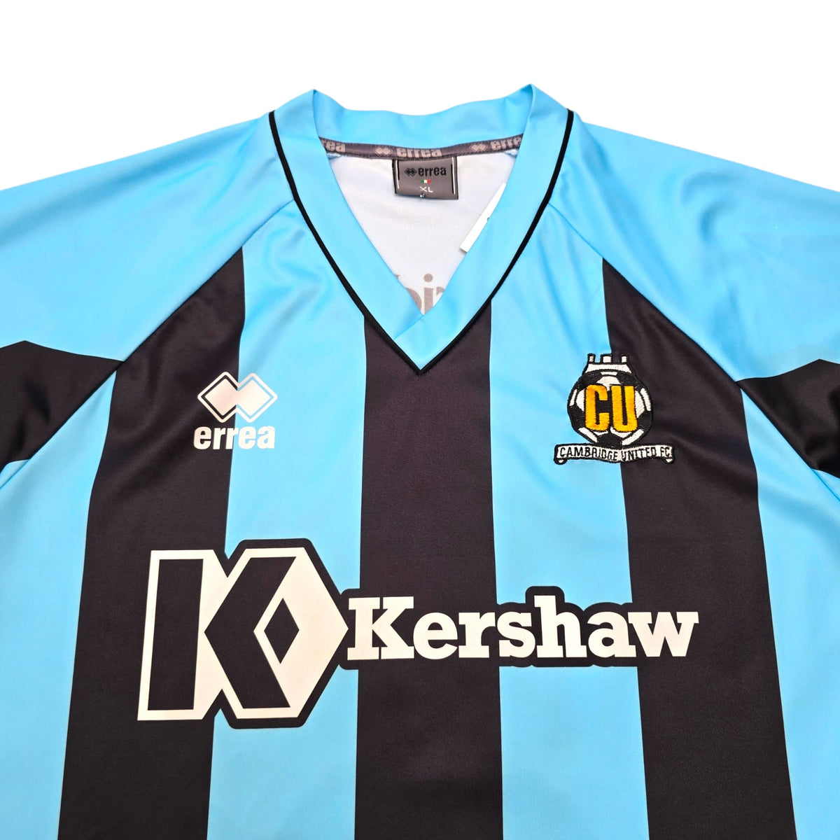 2010/11 Cambridge United Away Football Shirt (XL) Errea 16 Gray | Matchworn - Football Finery - FF305560