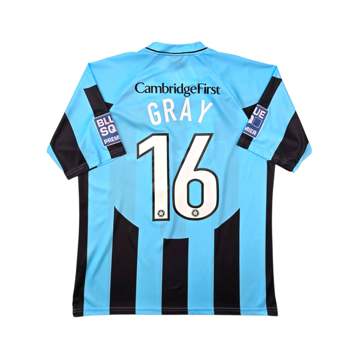 2010/11 Cambridge United Away Football Shirt (XL) Errea 16 Gray | Matchworn - Football Finery - FF305560