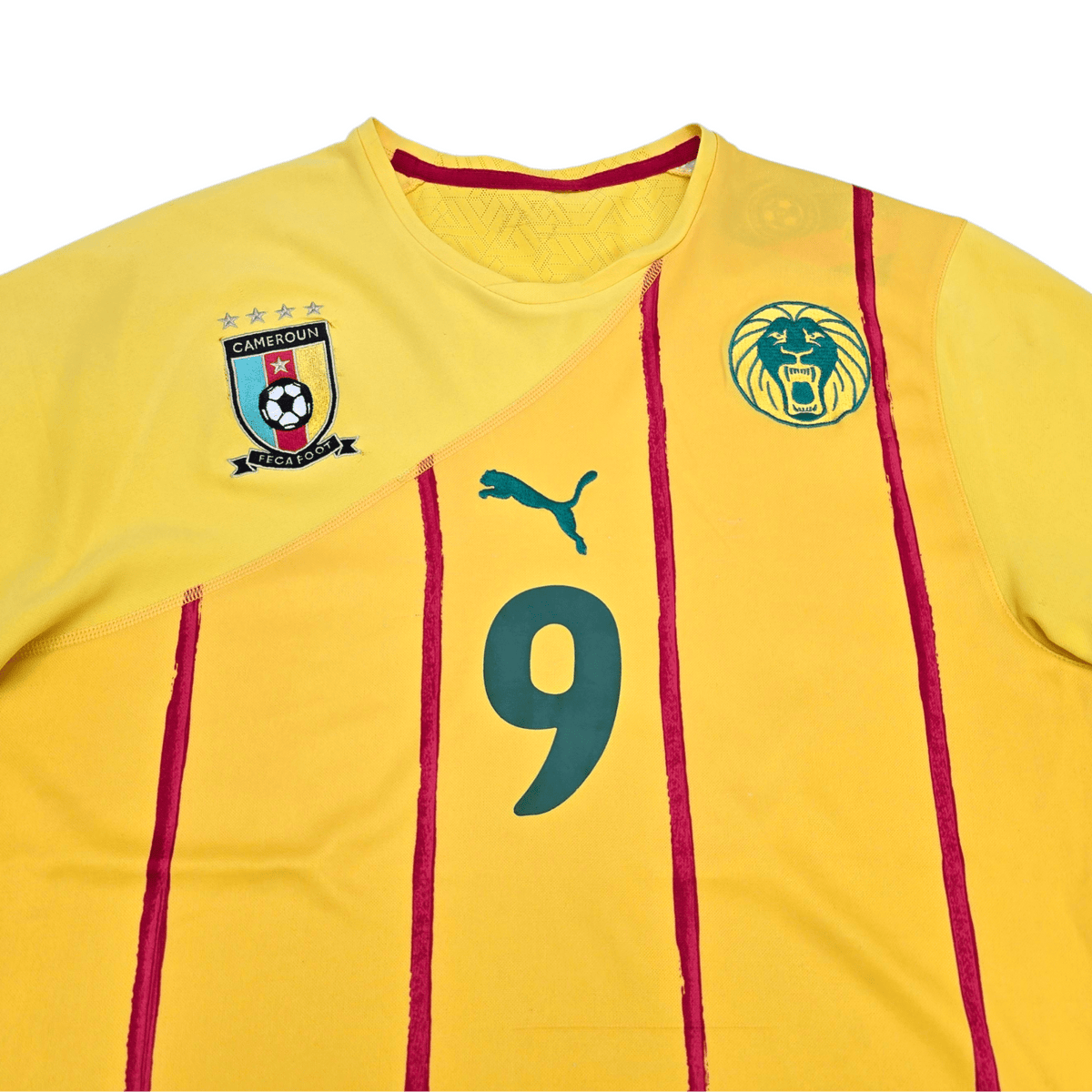 2010/11 Cameroon Away Football Shirt (M) Puma 9 Eto'o - Football Finery - FF302859