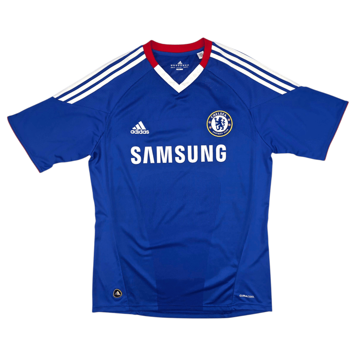2010/11 Chelsea Home Football Shirt (M) Adidas 11 Drogba - Football Finery - FF301205