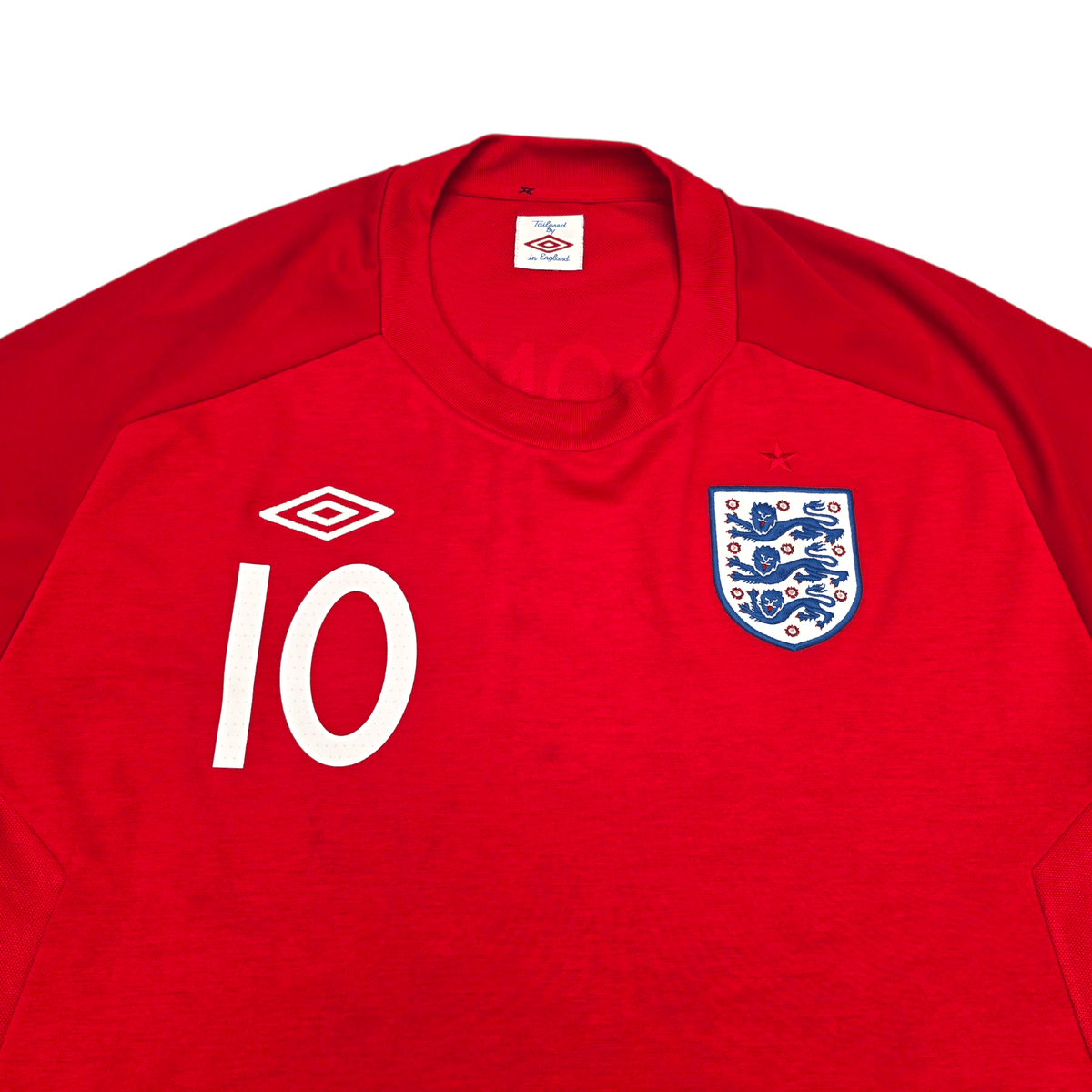 2010/11 England Away Football Shirt (2XL) Umbro 10 Rooney - Football Finery - FF301649