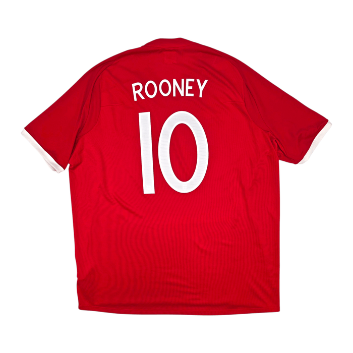 2010/11 England Away Football Shirt (2XL) Umbro 10 Rooney - Football Finery - FF301649