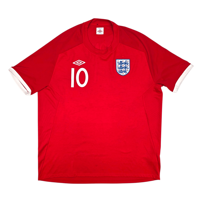 2010/11 England Away Football Shirt (2XL) Umbro 10 Rooney - Football Finery - FF301649