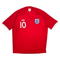 2010/11 England Away Football Shirt (2XL) Umbro 10 Rooney - Football Finery - FF304832