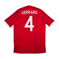 2010/11 England Away Football Shirt (L) Umbro 4 Gerrard - Football Finery - FF301646