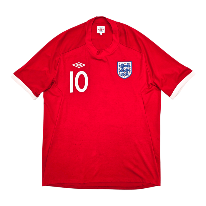 2010/11 England Away Football Shirt (XL) Umbro 10 Rooney - Football Finery - FF301578