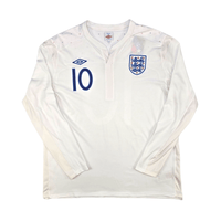 2010/11 England Home Football Shirt (2XL) Umbro 10 Rooney - Football Finery - FF302025
