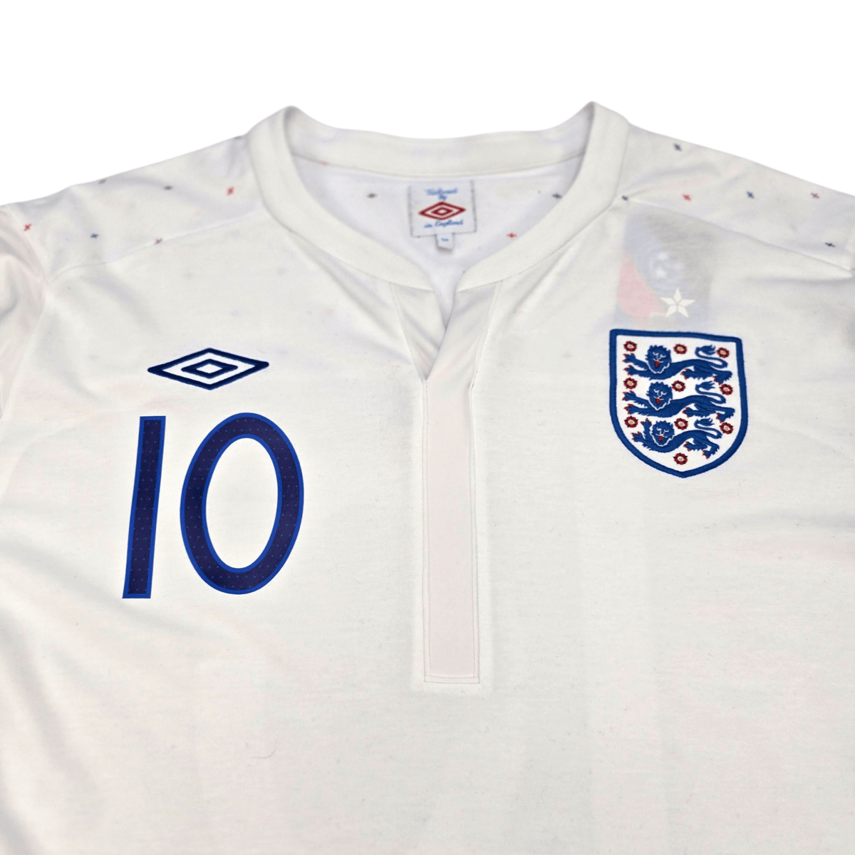2010/11 England Home Football Shirt (2XL) Umbro 10 Rooney - Football Finery - FF302025