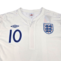 2010/11 England Home Football Shirt (2XL) Umbro 10 Rooney - Football Finery - FF302025