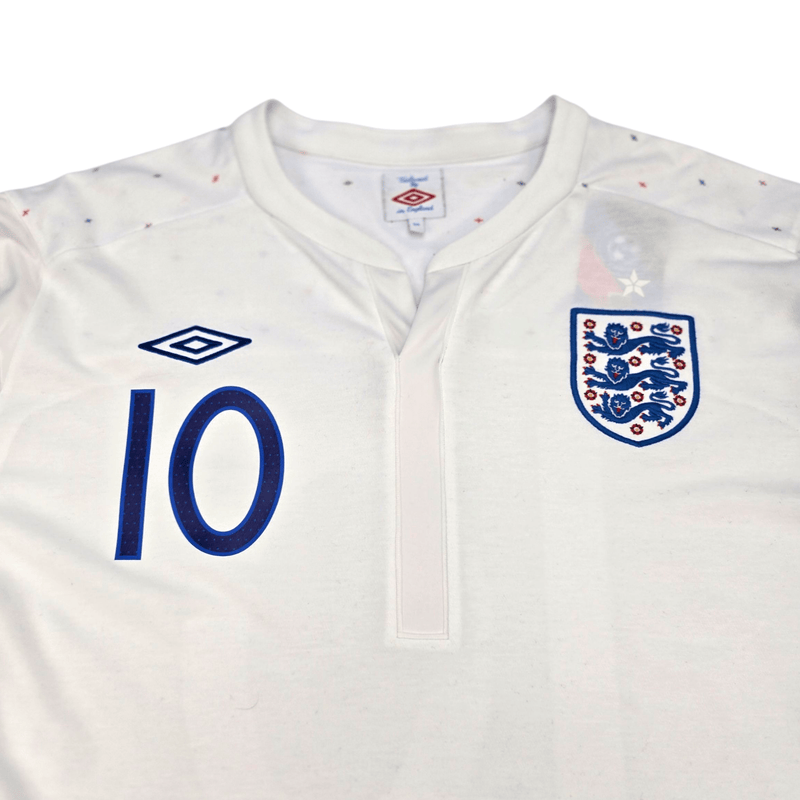 2010/11 England Home Football Shirt (2XL) Umbro 10 Rooney - Football Finery - FF302025