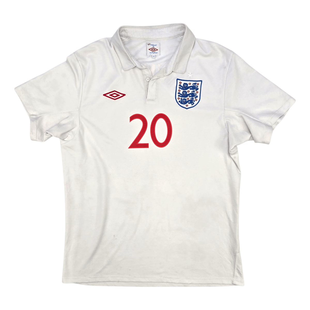 2010/11 England Home Football Shirt (L) Umbro 20 King - Football Finery - FF301149