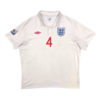 2010/11 England Home Football Shirt (XL) Umbro 4 Gerrard - Football Finery - FF303929