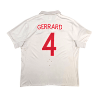 2010/11 England Home Football Shirt (XL) Umbro 4 Gerrard - Football Finery - FF303929