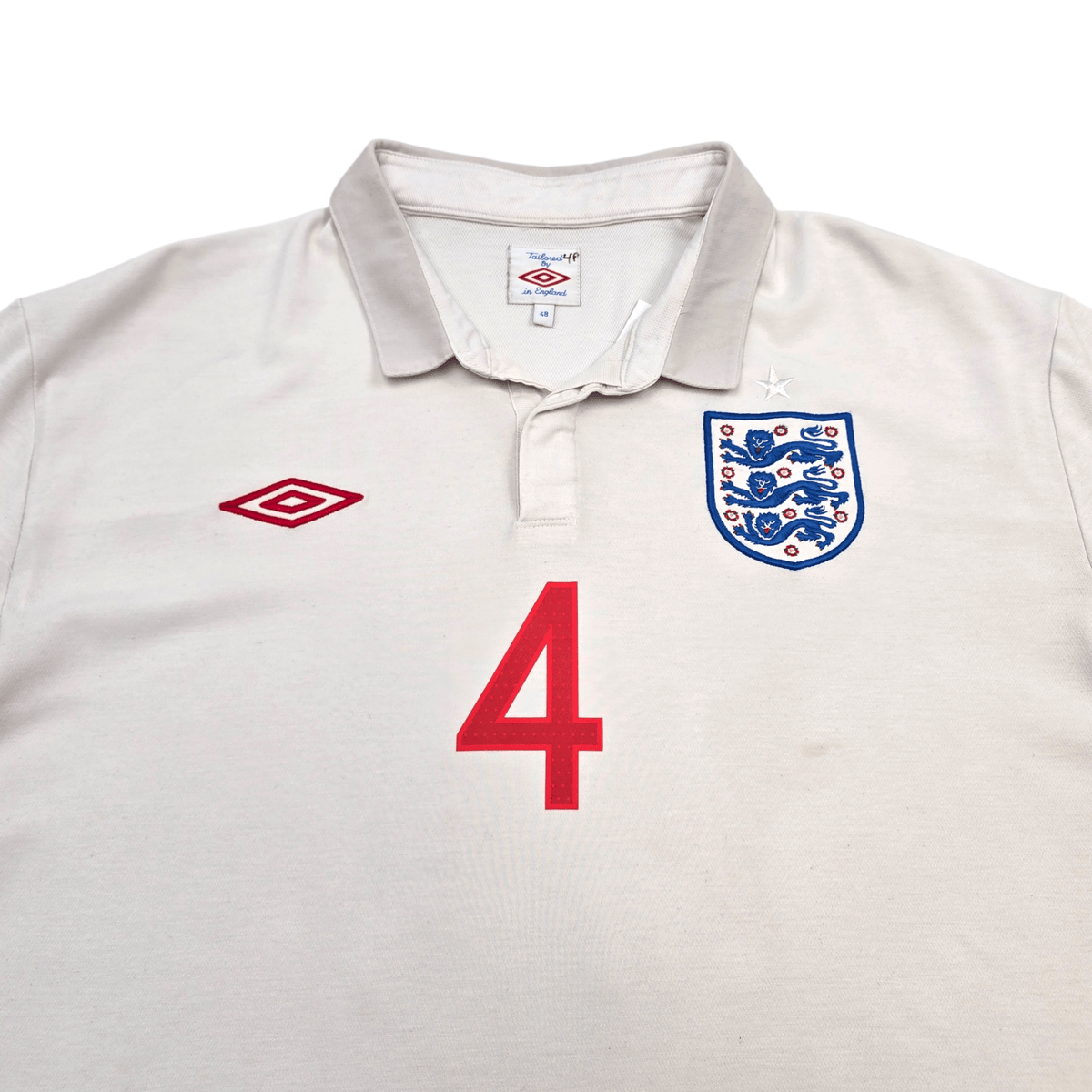 2010/11 England Home Football Shirt (XL) Umbro 4 Gerrard - Football Finery - FF303929