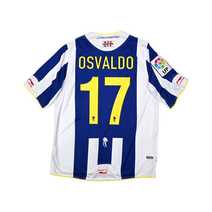 2010/11 Espanyol Home Football Shirt (XL) Li-ning #17 Osvaldo - Football Finery - FF203939