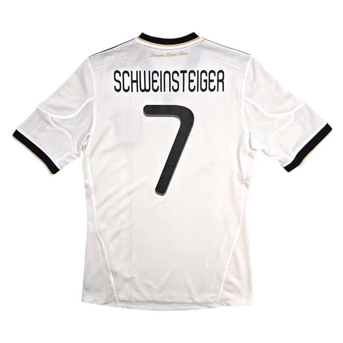 2010/11 Germany Home Football Shirt (M) Adidas 7 Schweinsteiger - Football Finery - FF303268