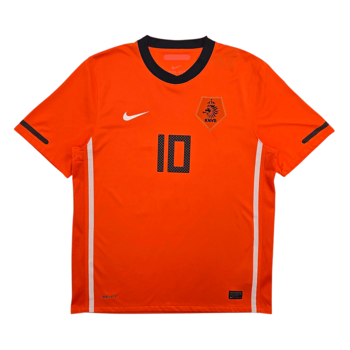 2010/11 Holland Home Football Shirt (L) Nike 10 Sneijder - Football Finery - FF304576