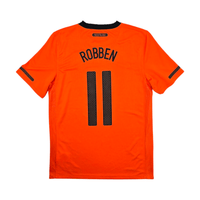 2010/11 Holland Home Football Shirt (S) Nike 11 Robben - Football Finery - FF301145
