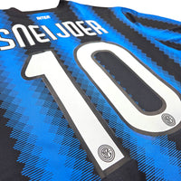 2010/11 Inter Milan Home Football Shirt (L) Nike #10 Sneijder - Football Finery - FF203673