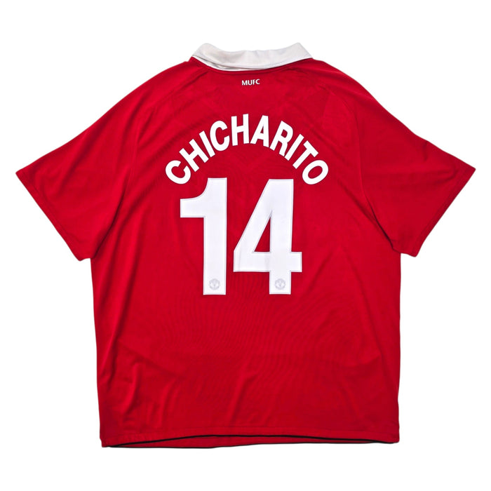 2010/11 Manchester United Home Football Shirt (3XL) Nike 14 Chicharito - Football Finery - FF303891