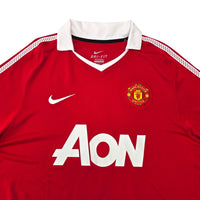 2010/11 Manchester United Home Football Shirt (L) Nike 10 Rooney - Football Finery - FF305051