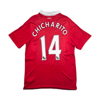 2010/11 Manchester United Home Football Shirt (L) Nike 14 Chicharito - Football Finery - FF303512