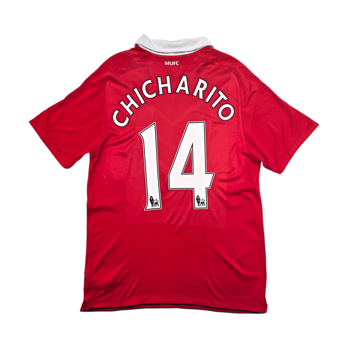 2010/11 Manchester United Home Football Shirt (L) Nike 14 Chicharito - Football Finery - FF303512