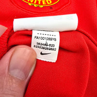 2010/11 Manchester United Home Football Shirt (L) Nike 25 Valencia - Football Finery - FF302227