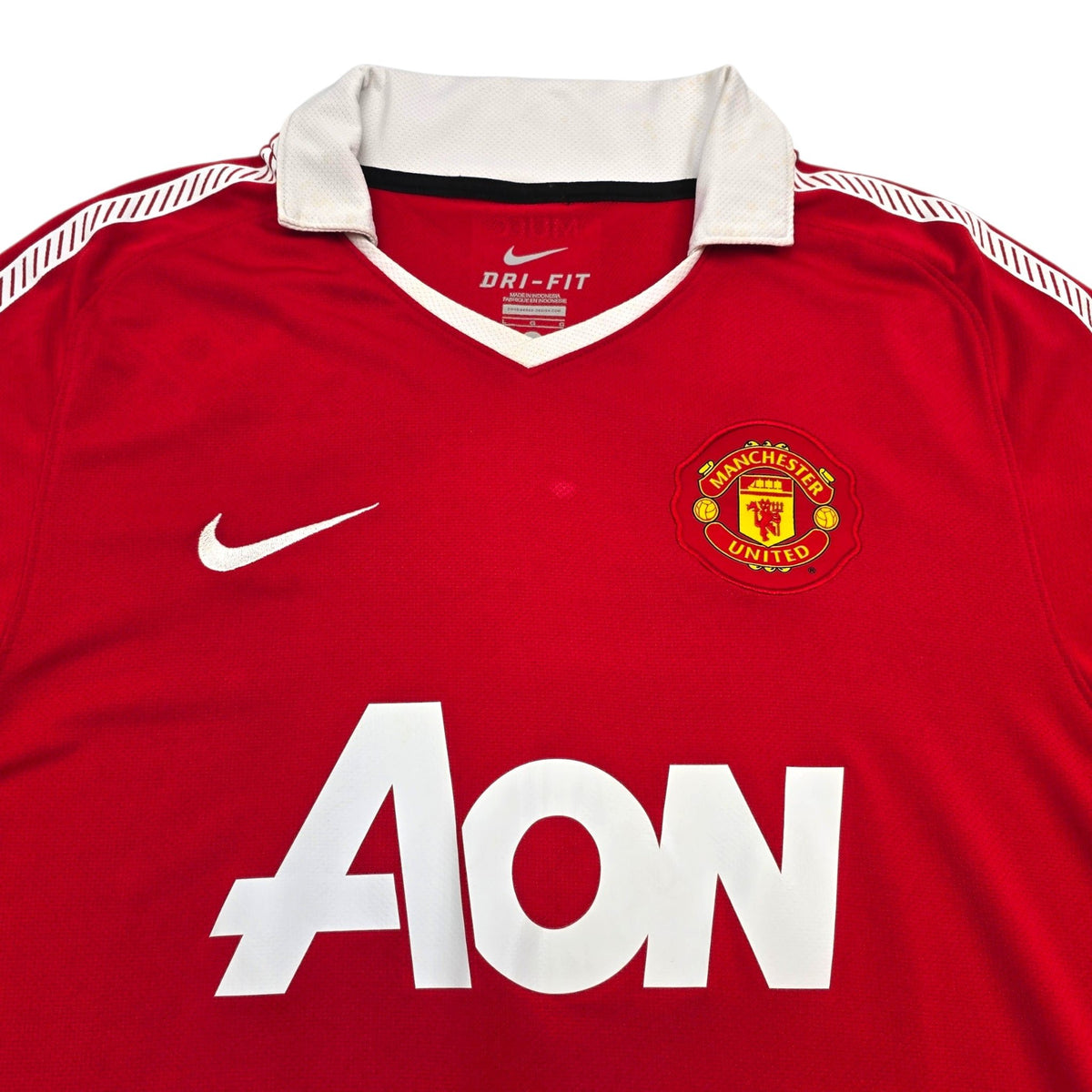 2010/11 Manchester United Home Football Shirt (L) Nike 25 Valencia - Football Finery - FF302227