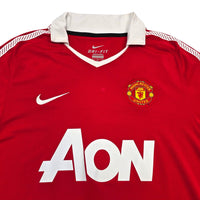 2010/11 Manchester United Home Football Shirt (L) Nike 25 Valencia - Football Finery - FF302227