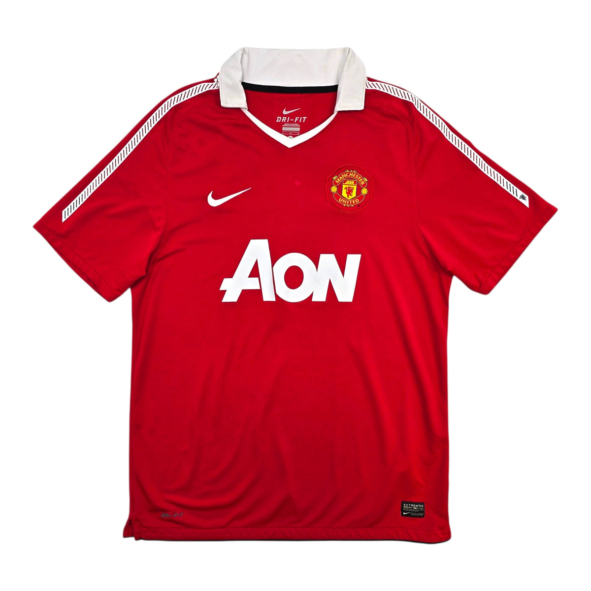 2010/11 Manchester United Home Football Shirt (L) Nike 25 Valencia - Football Finery - FF302227