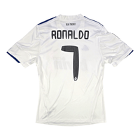 2010/11 Real Madrid Home Football Shirt (M) Adidas 7 Ronaldo - Football Finery - FF302535