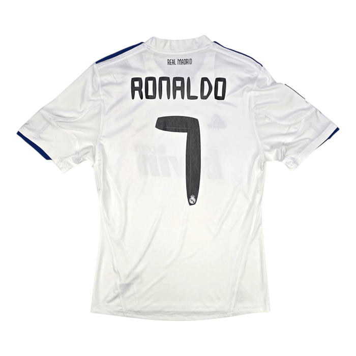 2010/11 Real Madrid Home Football Shirt (M) Adidas 7 Ronaldo - Football Finery - FF302535