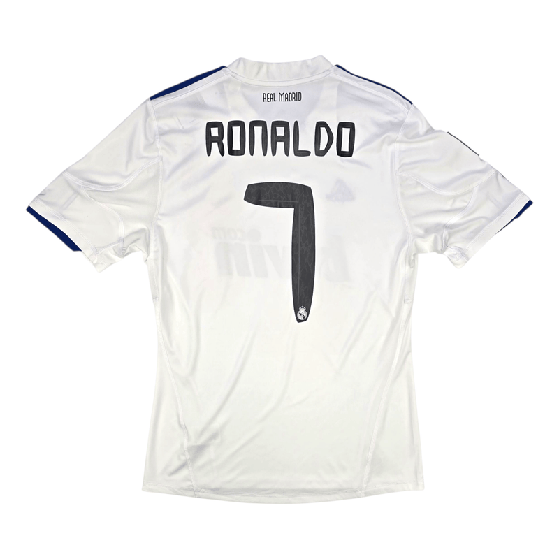 2010/11 Real Madrid Home Football Shirt (M) Adidas 7 Ronaldo - Football Finery - FF302535