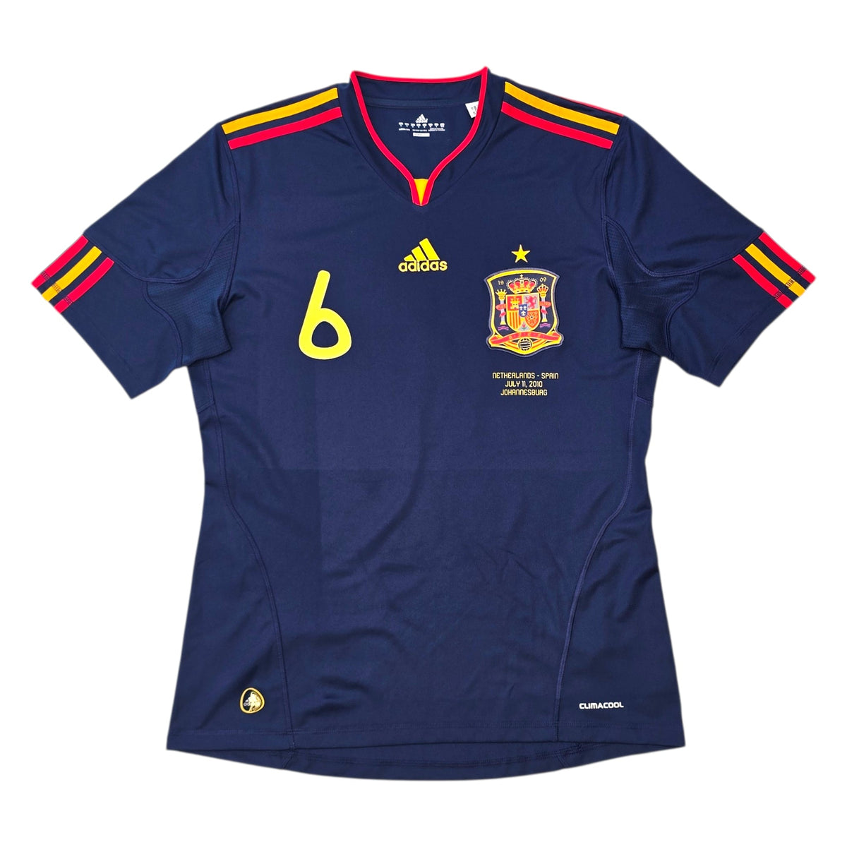2010/11 Spain Away Football Shirt (M) Adidas 8 A. Iniesta - Football Finery - FF305984