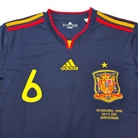 2010/11 Spain Away Football Shirt (M) Adidas 8 A. Iniesta - Football Finery - FF305984