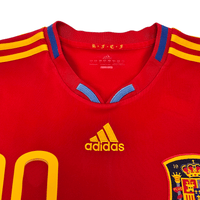 2010/11 Spain Home Football Shirt (L) Adidas #10 Fabregas - Football Finery - FF204586