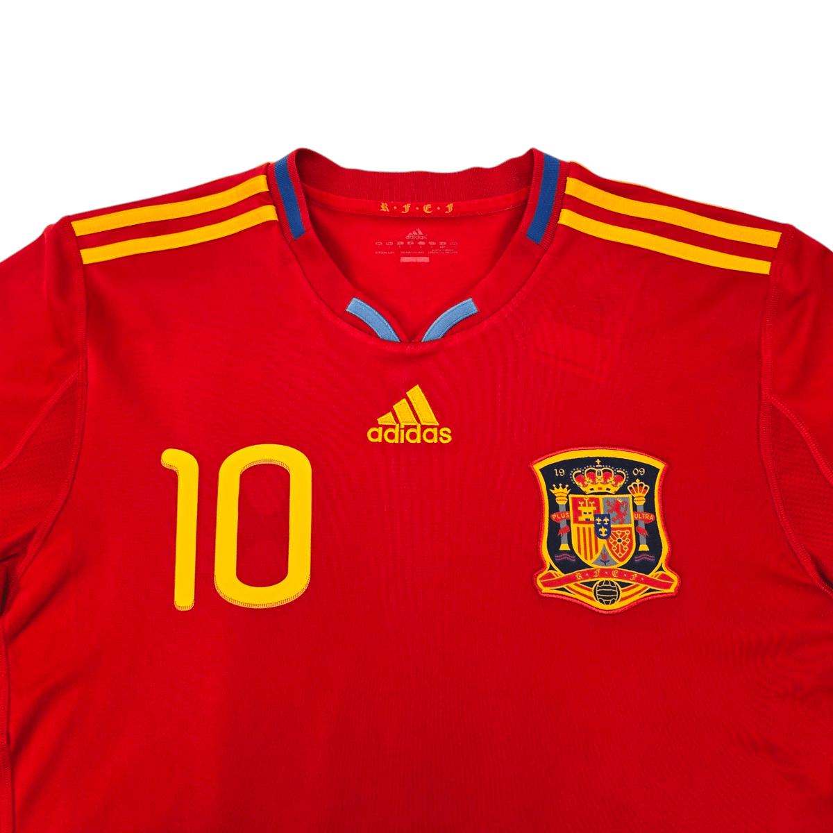 2010/11 Spain Home Football Shirt (L) Adidas #10 Fabregas - Football Finery - FF204586