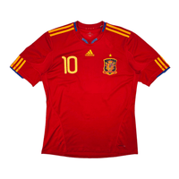 2010/11 Spain Home Football Shirt (L) Adidas 10 Fabregas - Football Finery - FF302383