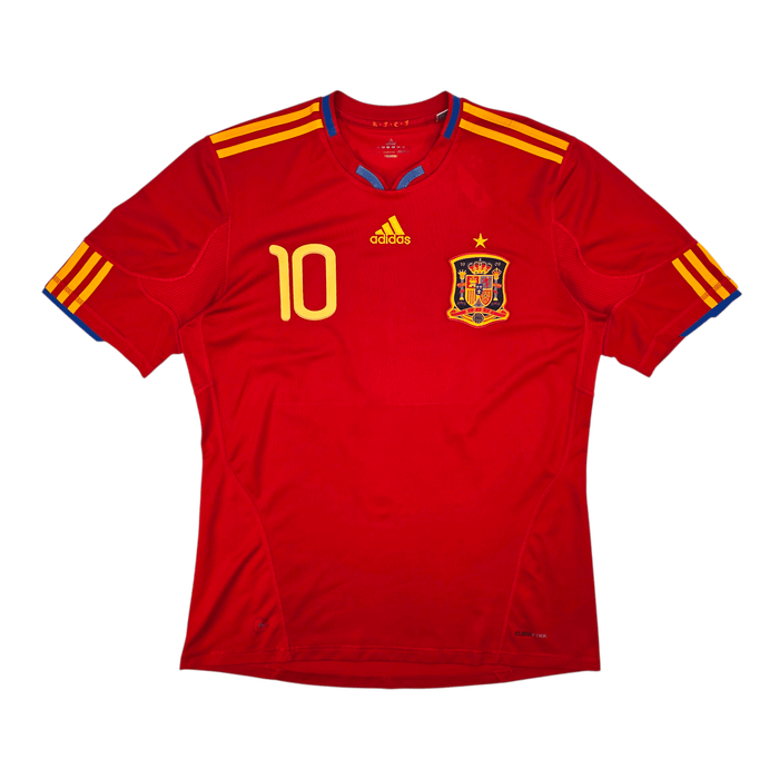 2010/11 Spain Home Football Shirt (L) Adidas 10 Fabregas - Football Finery - FF302383