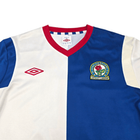 2010/12 Blackburn Rovers Home Football Shirt (M) Umbro 4 Samba - Football Finery - FF301674