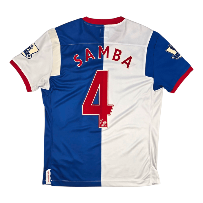 2010/12 Blackburn Rovers Home Football Shirt (M) Umbro 4 Samba - Football Finery - FF301674