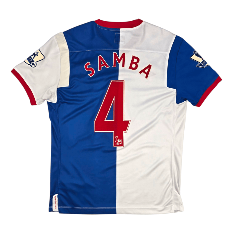 2010/12 Blackburn Rovers Home Football Shirt (M) Umbro 4 Samba - Football Finery - FF301674