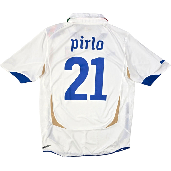 2010/12 Italy Away Football Shirt (L) Puma 21 Pirlo - Football Finery - FF307435