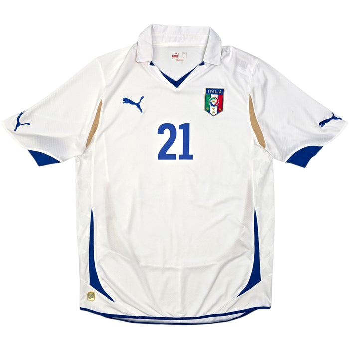 2010/12 Italy Away Football Shirt (L) Puma 21 Pirlo - Football Finery - FF307435