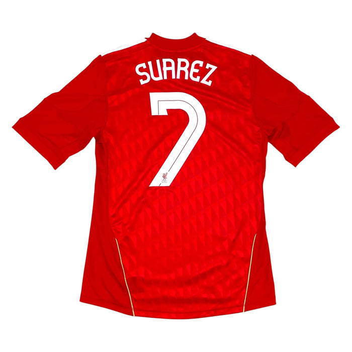 2010/12 Liverpool Home Football Shirt (S) Adidas 7 Suarez - Football Finery - FF301730